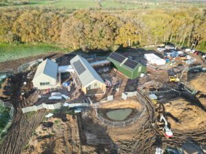 buildings near completion at Bartlett research lab in the UK