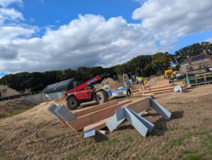 work underway at new tree research lab and arboretum site in the UK