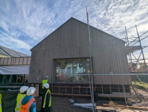 research lab building under construction