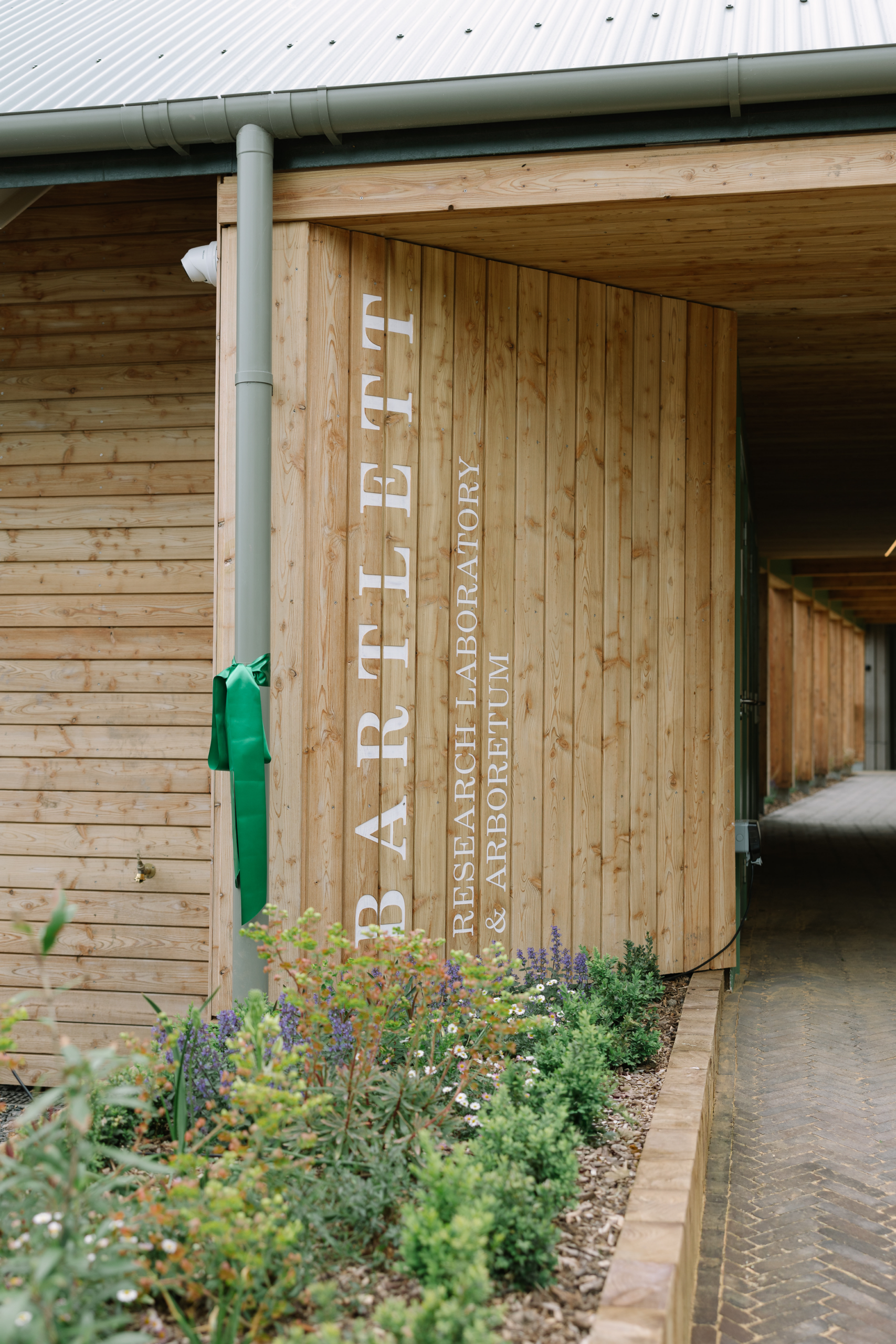 The entrance to the new facility.